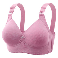 Jacquard Four Rows And Three Buckles Full Cup Thin Bra