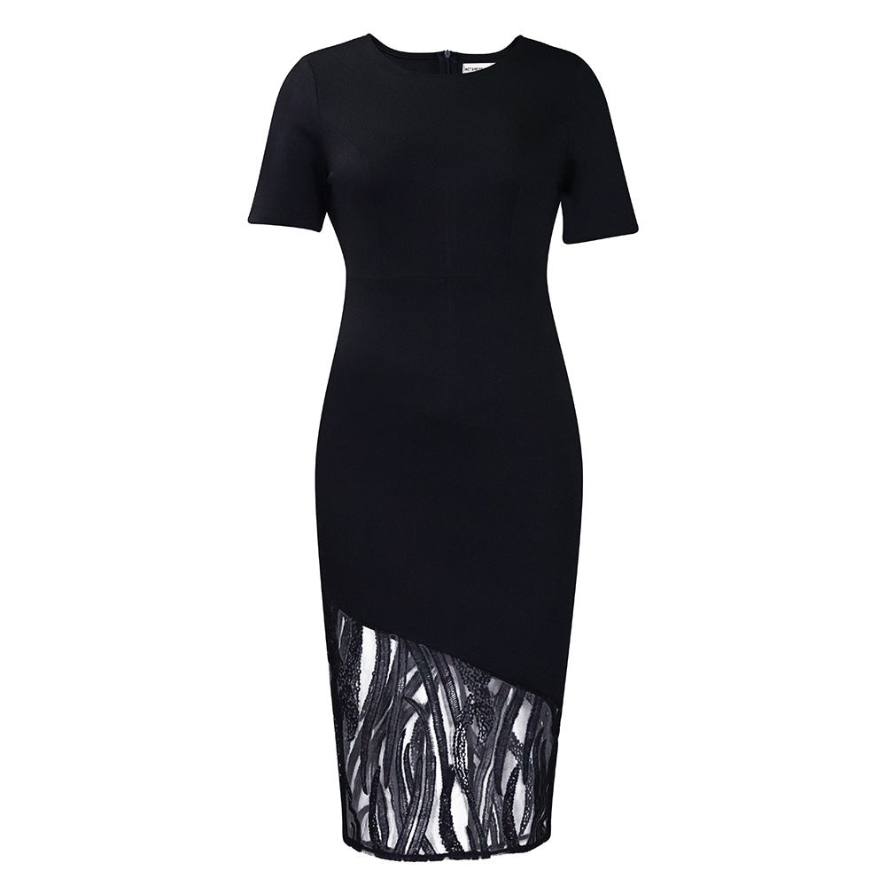 Plus Size Women's Temperament Ol Dress