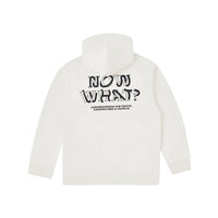 Fleece-lined Printed Hoodie Loose Shoulder
