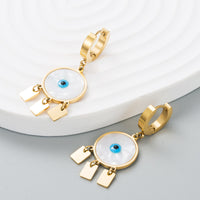 Titanium Steel Earrings Net Red Popular Shell Temperament Does Not Change Color