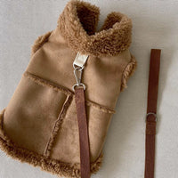 Pet Autumn And Winter Traction Warm Vest
