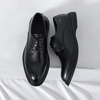 Summer British Phoenix Formal Business Suit Shoes Black Interior Height Increase