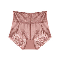 Women's Plus Size High Waist Belly Contracting Lace Underwear