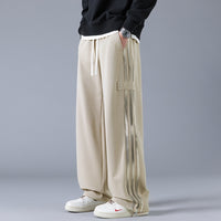Mens Three-Stripe Sweatpants Spring American High-Street Style Joggers
