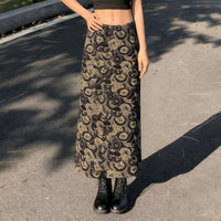 Retro High-waisted Figure-flattering Skirt