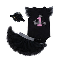 Girls Birthday Sleeveless Suit Infant