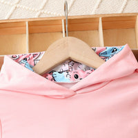 Children Girl Cartoon Cat Long Sleeve Trousers Suit