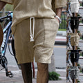 High Street Ins Multi-pocket Spring And Summer Straight Wide Sports Casual Jacquard Shorts