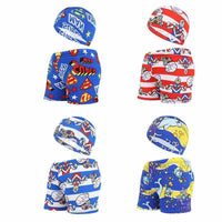 Summer Children's Cute Cartoon Beach Pants Swimming Cap Suit
