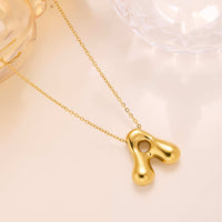 New Titanium Steel 18K Gold-Plated 26-Letter Necklace For Women