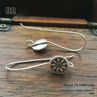 Homemade Sterling Silver Earrings Eardrop Silver Accessories Silver Ear Hook