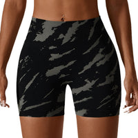 European And American Digital Printing Seamless Yoga Shorts