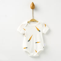 Children's Clothes Short Sleeve Khaki Triangle Climbing One Piece