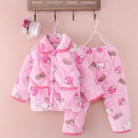 Cotton children's flannel pajamas