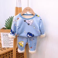 Men's And Boys' Long-Sleeved Trousers Pajamas