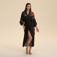 New Satin Plus Size Pajamas For Women Lightweight Loungewear Robe