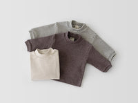 Children's Half High Neck Long Sleeve Warm Top