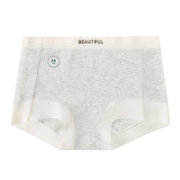 Antibacterial Underwear Women's Cotton Mid-waist Seamless Safety Non-curling