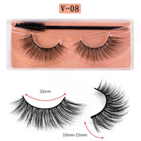 Long Natural Eyelashes With Plastic Cotton Thread