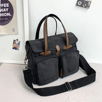 Outdoor Travel Multi-compartment Large Capacity Canvas Men's Crossbody Bag