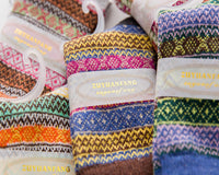 Autumn and Winter Retro National Style Wool Warm Socks