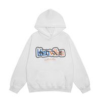 Men's Design Embroidery Niche Loose Fleece-lined Hoodie Shirt