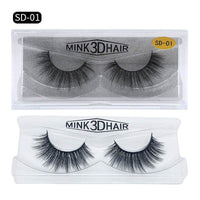 SD exaggerated mink eyelashes 3D stereo 25 dense false eyelashes