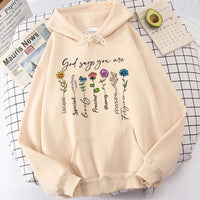 Fashion Funny Flower God Says You Are Unique Special Print