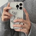 Niche Girl Metal Bow Phone Case