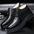 Men's wool and velvet warm non-slip cotton shoes