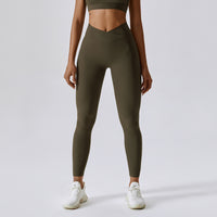 Threaded European And American Tight Yoga Pants For Outer Wear