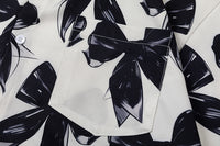 Fashion Bowknot Printed Shirt For Men And Women