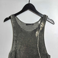 Round Neck Knitted Printing And Dyeing Cotton Vest