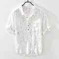 Summer Menswear Pu Shuai Short-sleeved T-shirt Lapel Polo Shirt