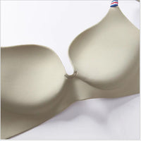 French simple British ice silk bra
