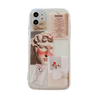 Compatible with Apple, Vintage Label David Transparent Phone Case For iPhoneSoft Silicone Cover