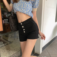Women's New Large Size High Waist Denim Shorts
