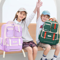 Children's Spine Protection Good-looking Multi-compartment Burden Reduction Schoolbag