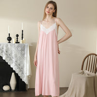 Backless Modal Nightdress Women's Midi Dress