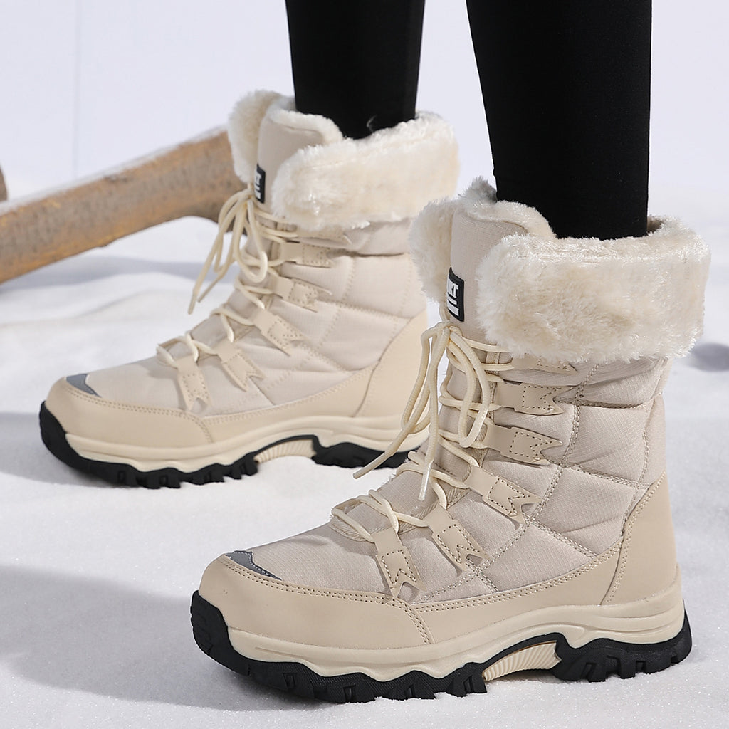 Velvet Warm Cotton Snow Boots High Cotton-padded Shoes