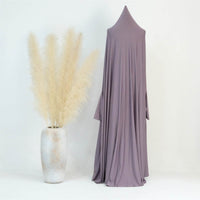 Middle East Dubai Turkey Solid Color Batwing Dress