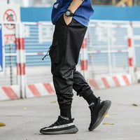Concealed wrinkled drawstring pants