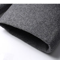 Men's Business Casual Solid Color Wool Tweed Suit Top