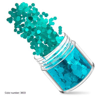 Green Manicure Set 12 Colors Mixed Nail Sequins Glitter Powder Gradient Laser Powder