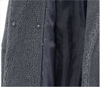Women's Solid Color Mid-Length Woolen Coat Coat