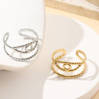 French Retro Stainless Steel Ring For Women