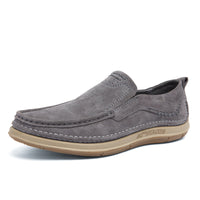Trendy Low-top Slip-on Loafers Sewing Simple Outdoor Men's Driving Shoes