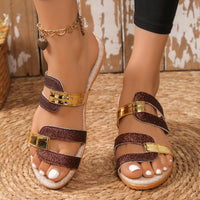 Fish-mouth Patchwork Colorblock Comfortable Outdoor Beach Sandals