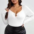 Women's Slim-fit Sexy Knit Long-sleeve Top
