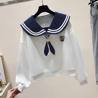 Fake Two-piece Women's Sweater Korean College Style